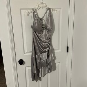 Ruby Rox Silver halter dress size L
